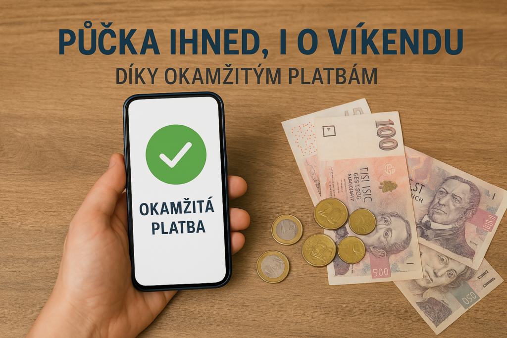 Půjčka ihned, i o víkendu: Díky okamžitým platbám